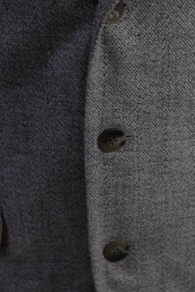 Haggar Mens Three Button Collared Lapel Blazer Suit Jacket Beige Brown Size 38