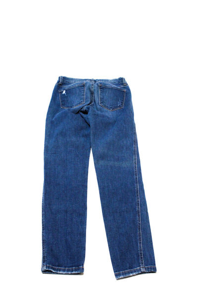 Flying Monkey H&M Women's Distressed Skinny Jeans Blue Black, Size 25 4, Lot 2