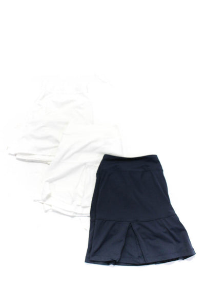 Nike Women's Lightweight  A Line Athletic Mini Skirts White Navy Size L XL Lot 3