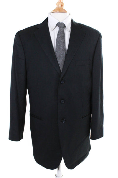 Caravelli Men's Three Button Fully Lined Blazer Jacket Gray Size 42R