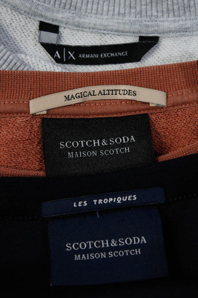 Scotch And Soda AX Armani Exchange Womens Crew Sweatshirts Navy Size S Lot 3