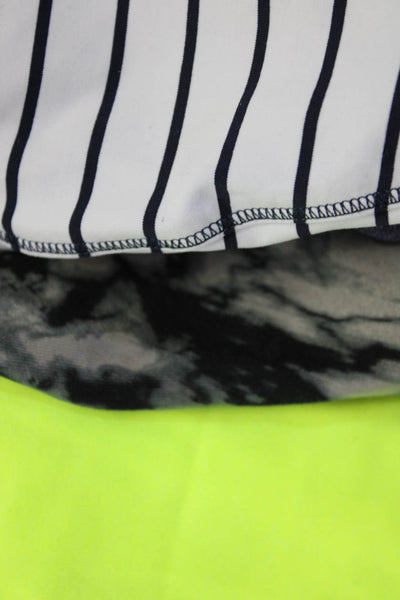 L'Agence Womens Cotton Patchwork Textured Striped Zip Sheath Dress Black Size 2