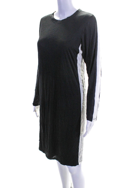 Reed Krakoff Women's Long Sleeve Knee Length Casual Dress Black Size M
