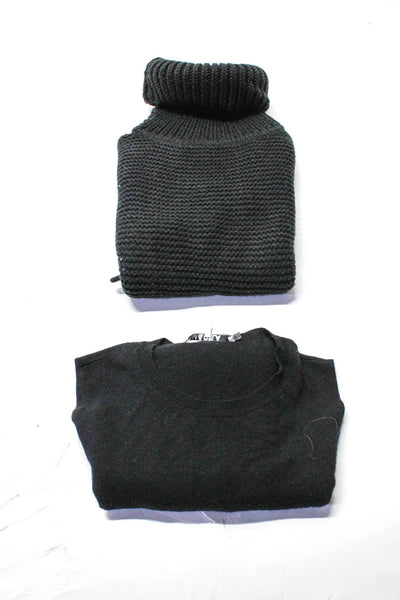 Pam & Gela Verloop Women's Knit Pullover Sweaters Black Size L Lot 2