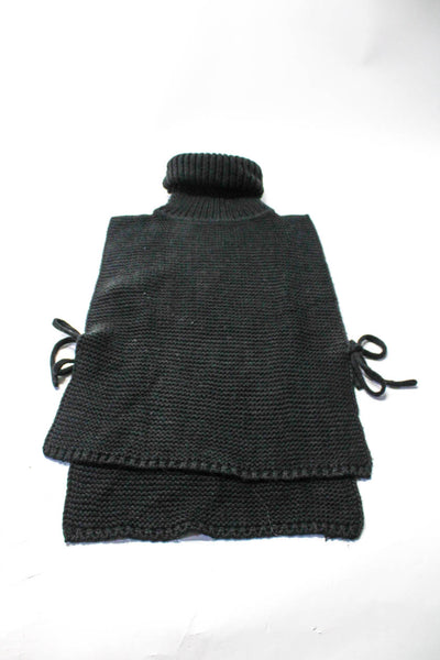 Pam & Gela Verloop Women's Knit Pullover Sweaters Black Size L Lot 2
