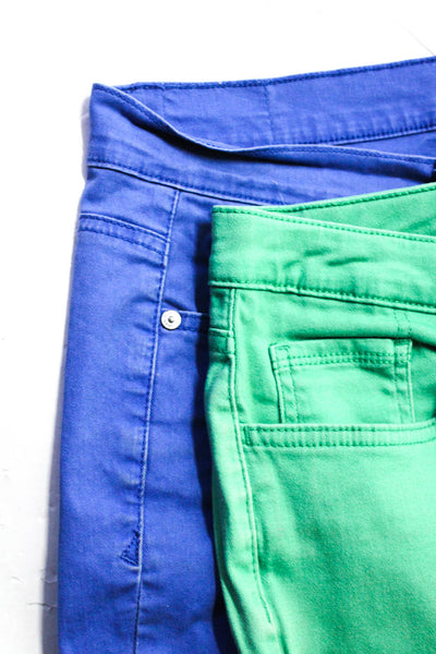 Jones New York Women's Mid Rise Straight Leg Denim Jeans Green Size 14 Lot 2