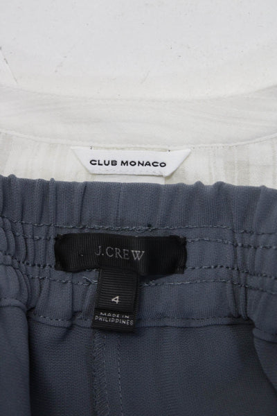 Club Monaco J Crew Womens V-Neck Bell Sleeve Blouse Top White Size S 4 Lot 2