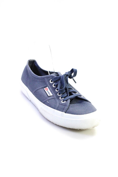 Superga Womens Classic Canvas Low Top Plimsoll Sneakers Blue Size 40 10