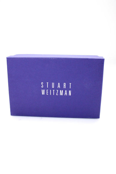 Stuart Weitzman Women's Lace Up Suede Stilettoes Booties  Brown Size 10