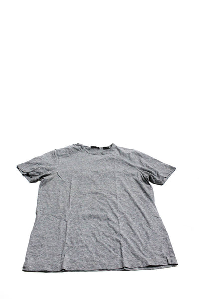 Theory Women's Cotton Short Sleeve Crew Neck T-Shirt Gray Size S Lot 2