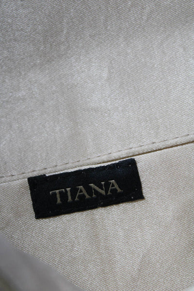 Tiana Beaded Tassel Hem Flap Chain Strap Small Envelope Shoulder Handbag Beige