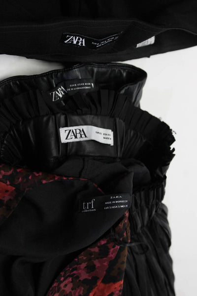 Zara Womens Skirt Shorts Pants Dress Black Size XS S M Lot 4