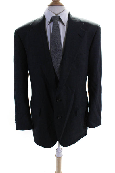 Polo University Club by Ralph Lauren Men's Two-Button Suit Blazer Gray Size 47