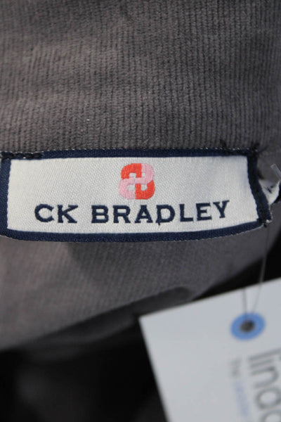 CK Bradley Women's Long Sleeve Button Down Corduroy Mini Dress Purple Size XS