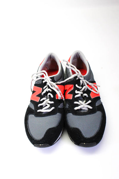 New Balance Womens Suede Colorblock 420 Running Sneakers Gray Black Red Size 9.5