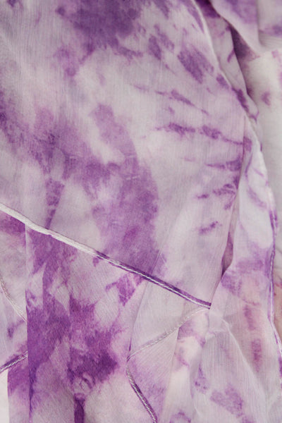 Rococo Sand Womes Tie Dye Print Scarf Purple