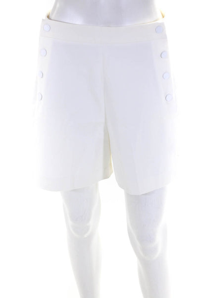Pearl by Lela Rose Women's High Waist Sailor Shorts White Size 6