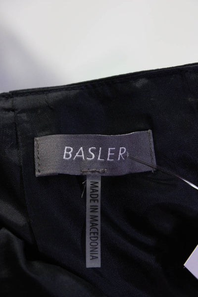 BASLER Women's Low Rise Lined Pencil Midi Skirt Blue Size M
