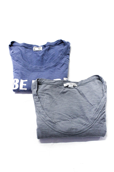 Suburban Riot Women's Crewneck Short Sleeves Graphic T-Shirt Blue Gray XS Lot 2