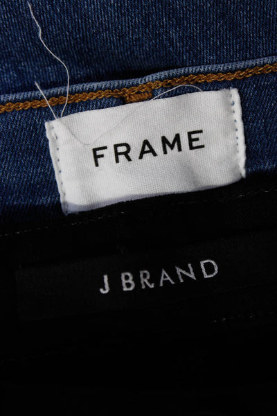 J Brand Frame Womens Jeans Black Velvet High Rise Skinny Leg Pants Size 25 lot 2