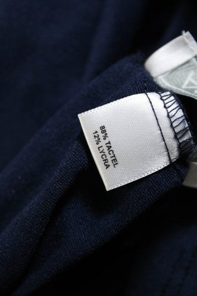 Vince Womens Open Knit Slip Lined Short Tank Sweater Dress Navy Blue Size M