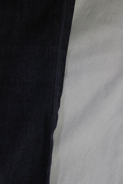 Current/Elliott Women's Low Rise Button Up Dark Wash Skinny Jeans Black 27 Lot 2