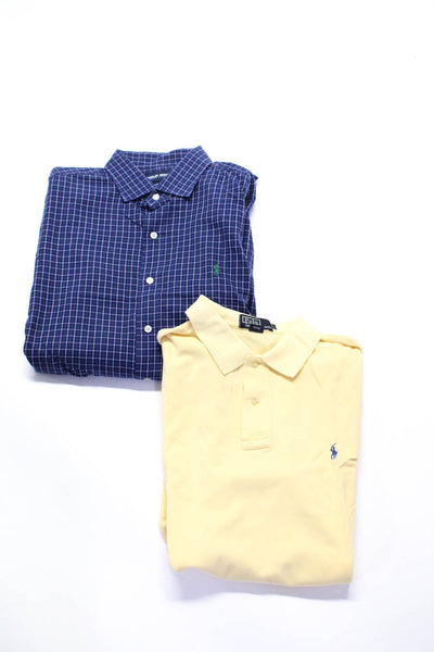 Polo Golf Ralph Lauren Polo by Ralph Lauren Dress Shirt Blue Size XL L Lot 2