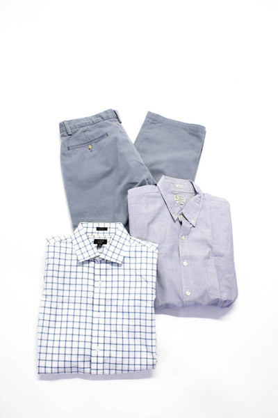 Polo Ralph Lauren J Crew Mens Pants Button Down Shirts Gray Size 34x32 L Lot 3