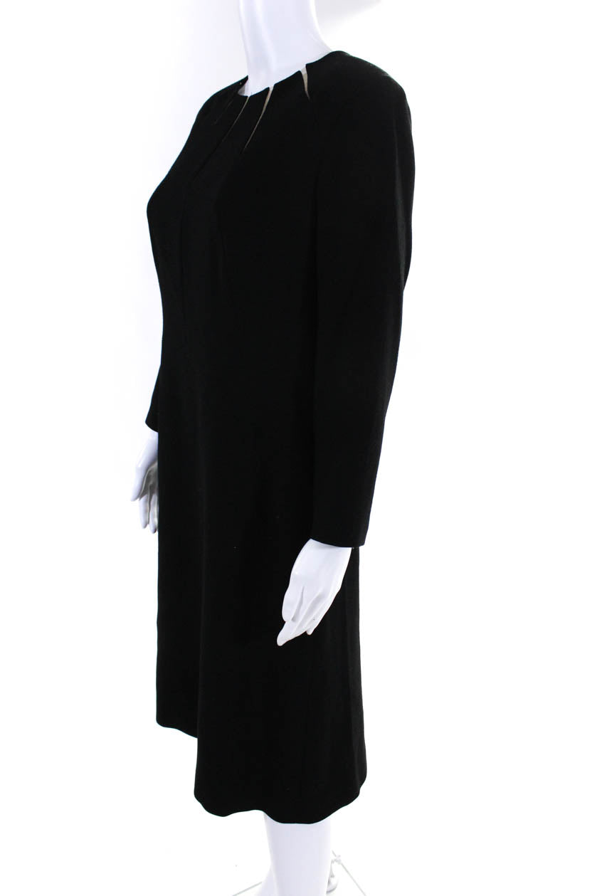 Women's Escada Black Wool Dress Pants Size 40 Good Condition