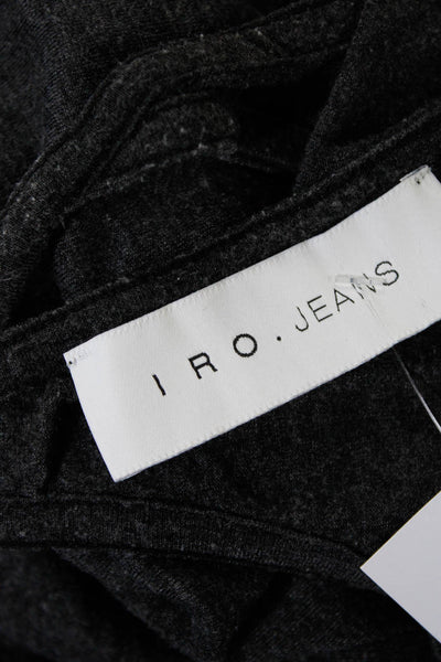 IRO Jeans Womens Scoop Neck Racerback Spaghetti Strap Midi Tank Dress Gray Sz S