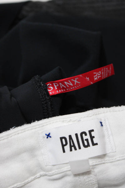Paige Spanx Women's Distressed Stretch Jeans White Size 27 XL, Lot 2