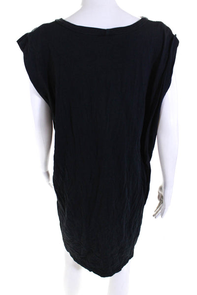 Stateside Women's Round Neck Sleeveless T-Shirt Mini Dress Black Size M