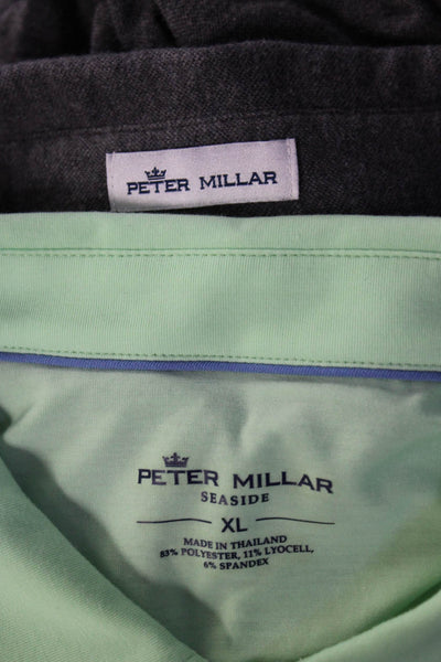 Peter Millar Men's Casual Button Up Tops Gray Green Size XL, Lot 2