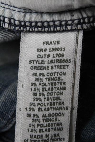 Blank NYC Frame Women Patchwork Distress Skinny Jeans Blue Size 28 30 Lot 2