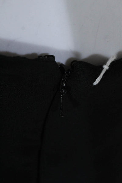 Jay Godfrey Womens Black Layered Scoop Neck Sleeveless Shift Dress Size 6