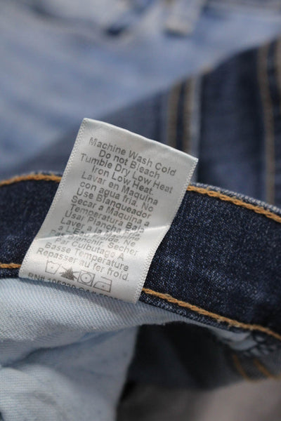 Madewell Women's Mid Rise Distressed Skinny Denim Jeans Blue Size 26 Lot 3