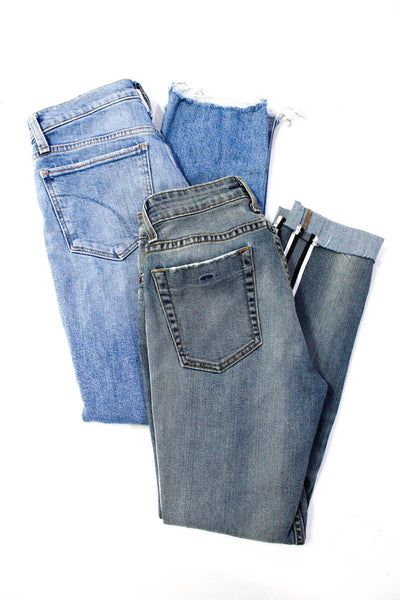Joes Jeans Jet John Eshaya Womens Stripe Distressed Skinny Jeans Size 0 23 Lot 2