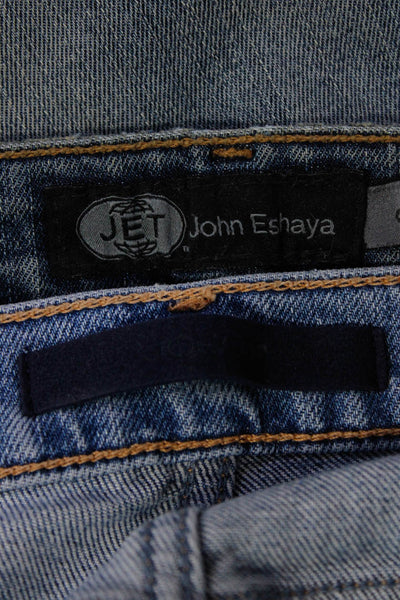 Joes Jeans Jet John Eshaya Womens Stripe Distressed Skinny Jeans Size 0 23 Lot 2