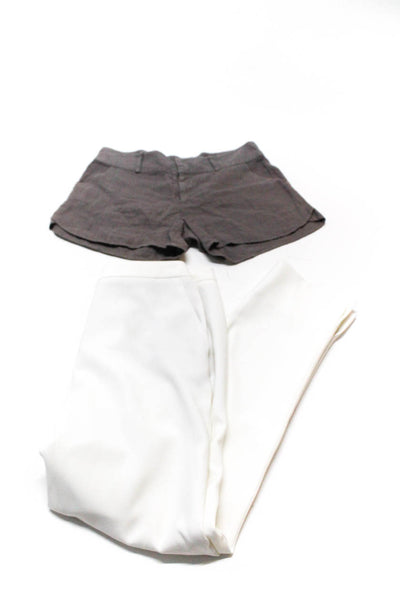 Krista BCBGMAXAZRIA Womens Short Shorts Trouser Pants Brown White Small Lot 2