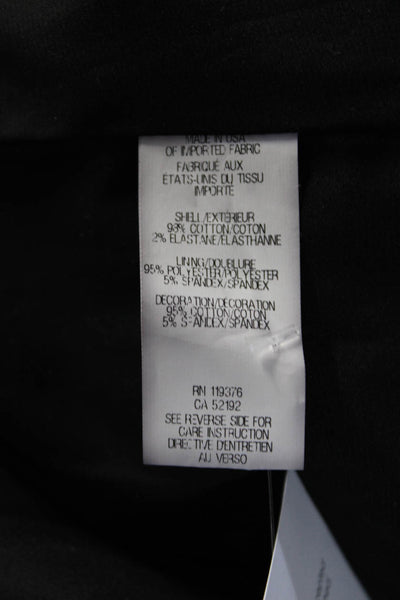 Helmut Lang Womens Ribbed Trim Asymmetrical Jacket Beige Black Size Medium