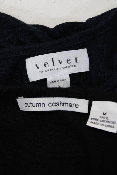 Autumn Cashmere Velvet Graham & Spencer Womens Tops Size Medium Small Lot 2