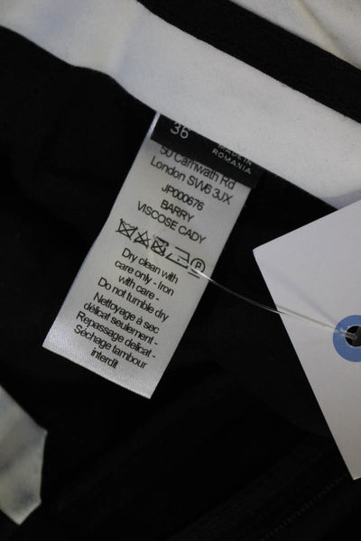 Joseph Womens Button Sides Barry Viscose Cady Dress Trousers Black Size EUR 36