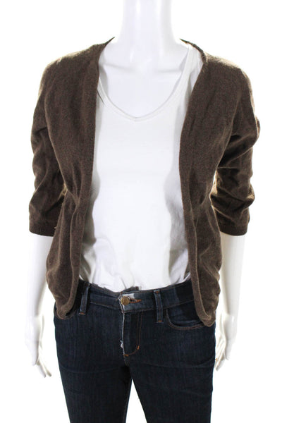 Marni Womens Cashmere Long Sleeves Cardigan Sweater Brown Size EUR 42