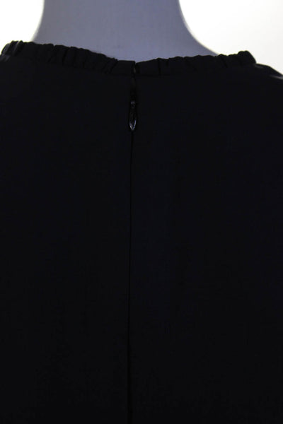 Marc Jacobs Women's V-Neck Sleeveless A-Lined Midi Dress Dark Purple Size 6