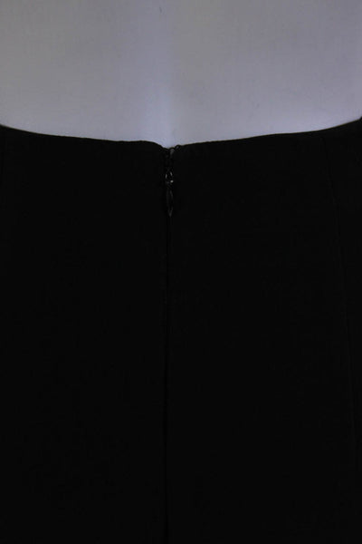 Badgley Mischka Women's High Waist Wide Leg Trousers Pants Black Size 28