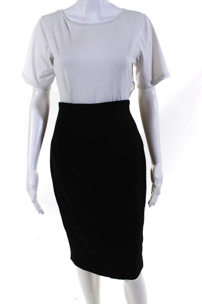 Badgley Mischka Women's High Waist Straight Pencil Skirt Black Size 28