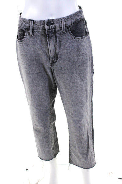 Good American Womens Cotton High Rise Cutoff Jeans Pants Gray Size 4 / 27