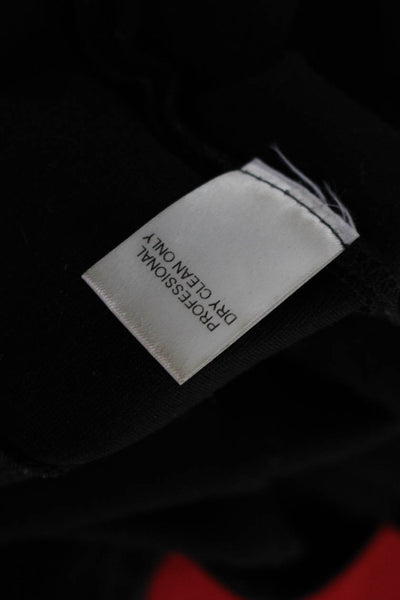 Yoana Baraschi Women's Sleeveless Crew Neck Leather Detail Tank Top Black XS