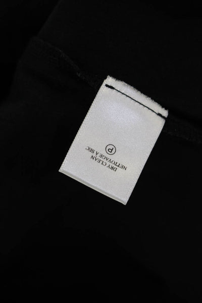 ALC Women's Cotton Unlined Low Rise Zip Up Mini Skirt Black Size 2