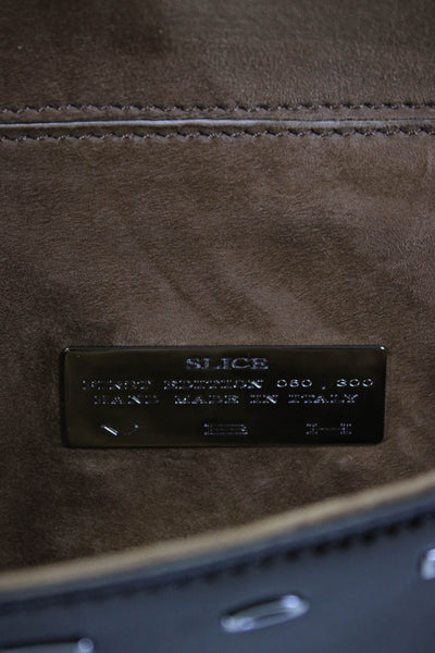 Slice Womens Brown Magnet Clutch Bag Handbag
